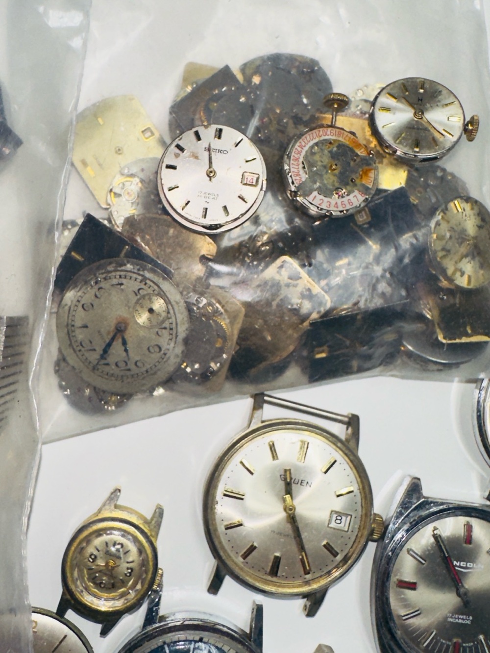 Vintage Mechanical Watch Lot Bulova, Hamilton, Restorer Repair Parts - Picture 2 of 13